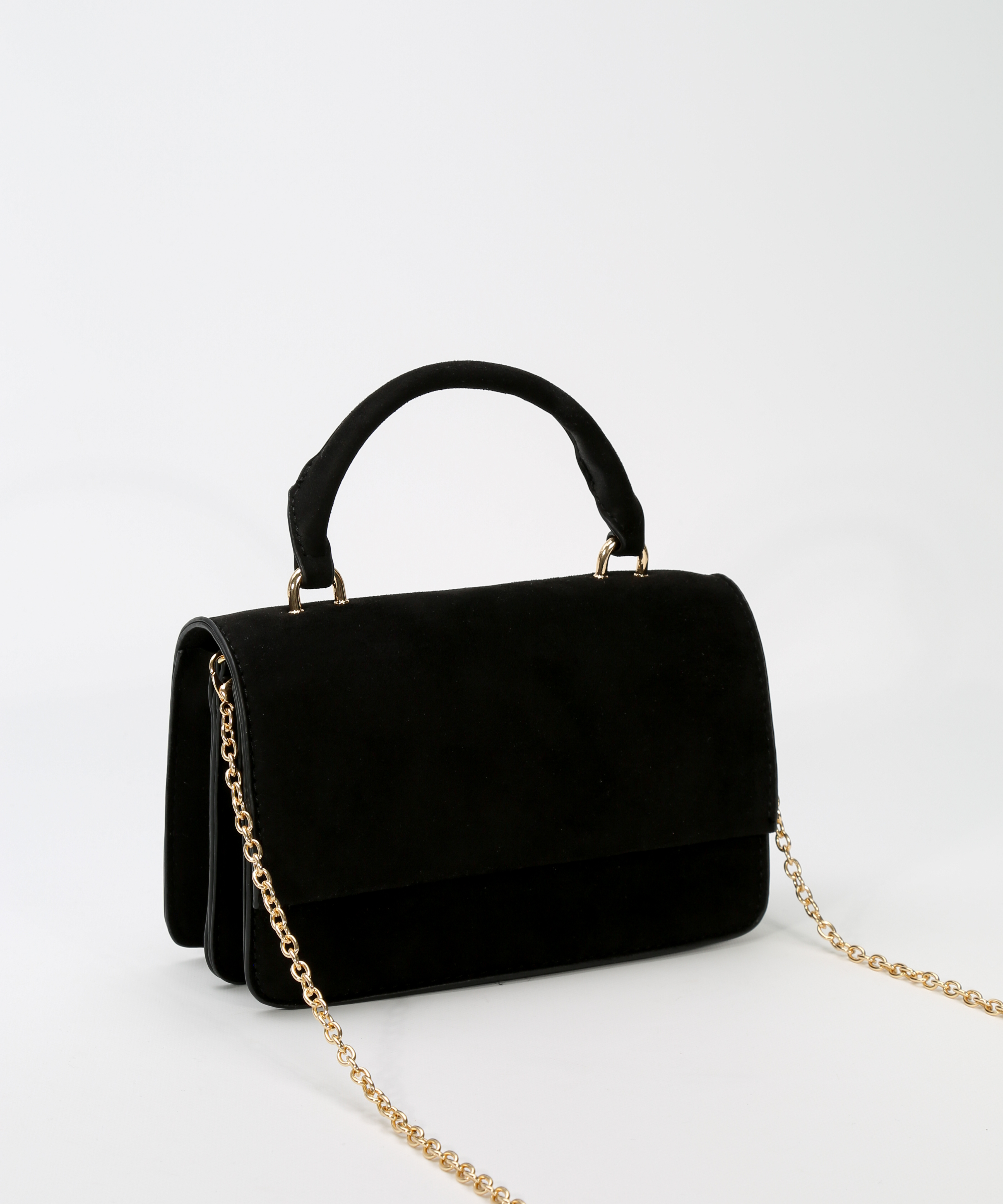 Mala de festa com pregas metalizada